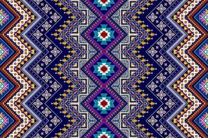 ikat disegno geometrico astratto etnico. Tappeto In Tessuto Azteco Mandala Ornamento Etnico Chevron Decorazione Tessile Carta Da Parati. tribale boho nativo etnico tradizionale ricamo sfondo vettoriale