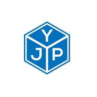 yjp lettera logo design su sfondo bianco. yjp creative iniziali lettera logo concept. disegno della lettera yjp. vettore