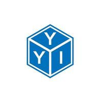 yyi lettera logo design su sfondo bianco. yyi creative iniziali lettera logo concept. yyi disegno della lettera. vettore