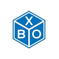 xbo lettera logo design su sfondo bianco. xbo creative iniziali lettera logo concept. disegno della lettera xbo. vettore