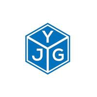 yjg lettera logo design su sfondo bianco. yjg creative iniziali lettera logo concept. disegno della lettera yjg. vettore