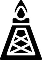 illustrazione vettoriale della fabbrica di petrolio su uno sfondo. simboli di qualità premium. icone vettoriali per il concetto e la progettazione grafica.
