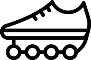 illustrazione vettoriale di scarpe da pattinaggio su uno sfondo. simboli di qualità premium. icone vettoriali per il concetto e la progettazione grafica.