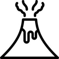 illustrazione vettoriale del vulcano su uno sfondo. simboli di qualità premium. icone vettoriali per il concetto e la progettazione grafica.