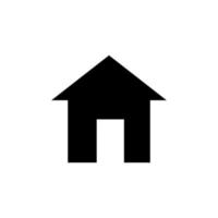 icona della linea della casa vettoriale. casa simbolo piatto vettore