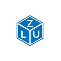 zlu lettera logo design su sfondo bianco. zlu creative iniziali lettera logo concept. disegno della lettera zlu. vettore