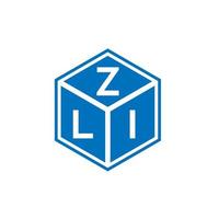 zli lettera logo design su sfondo bianco. zli creative iniziali lettera logo concept. disegno della lettera zli. vettore