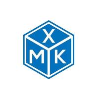 xmk lettera logo design su sfondo bianco. xmk creative iniziali lettera logo concept. disegno della lettera xm. vettore