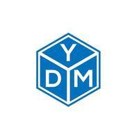 ydm lettera logo design su sfondo bianco. ydm creative iniziali lettera logo concept. disegno della lettera ydm. vettore