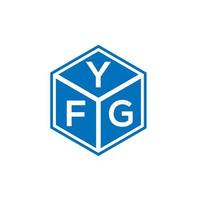 yfg lettera logo design su sfondo bianco. yfg creative iniziali lettera logo concept. disegno della lettera yfg. vettore