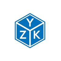 yzk lettera logo design su sfondo bianco. yzk creative iniziali lettera logo concept. disegno della lettera yzk. vettore