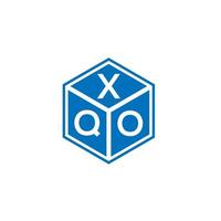 xqo lettera logo design su sfondo bianco. xqo creative iniziali lettera logo concept. disegno della lettera xqo. vettore