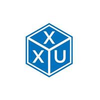 xxu lettera logo design su sfondo bianco. xxu creative iniziali lettera logo concept. disegno della lettera xxu. vettore