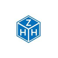 zhh lettera logo design su sfondo bianco. zhh creative iniziali lettera logo concept. design della lettera zh. vettore