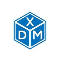 xdm lettera logo design su sfondo bianco. xdm creative iniziali lettera logo concept. disegno della lettera xdm. vettore