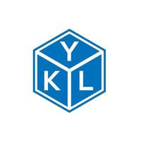 ykl lettera logo design su sfondo bianco. ykl creative iniziali lettera logo concept. disegno della lettera ykl. vettore