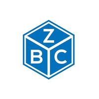 zbc lettera logo design su sfondo bianco. zbc creative iniziali lettera logo concept. disegno della lettera zbc. vettore