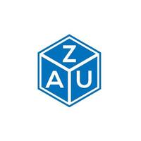 zau lettera logo design su sfondo bianco. zau creative iniziali lettera logo concept. disegno della lettera zau. vettore