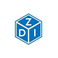 zdi lettera logo design su sfondo bianco. zdi creative iniziali lettera logo concept. disegno della lettera zdi. vettore