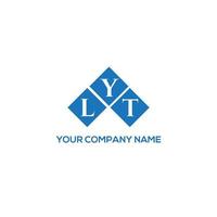 lyt lettera logo design su sfondo bianco. lyt creative iniziali lettera logo concept. disegno della lettera lyt. vettore