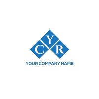 ycr lettera logo design su sfondo bianco. ycr creative iniziali lettera logo concept. disegno della lettera ycr. vettore