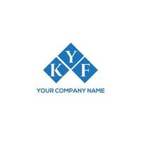 kyf lettera logo design su sfondo bianco. kyf creative iniziali lettera logo concept. disegno della lettera kyf. vettore