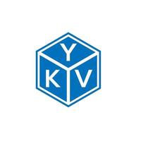 ykv lettera logo design su sfondo bianco. ykv creative iniziali lettera logo concept. disegno della lettera ykv. vettore