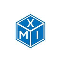 xmi lettera logo design su sfondo bianco. xmi creative iniziali lettera logo concept. disegno della lettera xmi. vettore