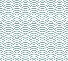 modello senza cuciture astratto in stile asiatico orientale. ornamento blu onda giapponese su sfondo bianco. semplice trama geometrica per il mese del patrimonio aapi. vettore