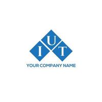 iut lettera logo design su sfondo bianco. iut creative iniziali lettera logo concept. iut lettera design. vettore