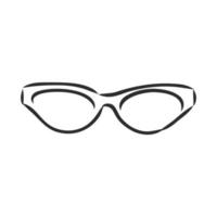 schizzo vettoriale di occhiali