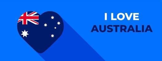 insieme dell'illustrazione di vettore della bandiera dell'australia.