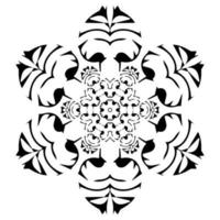 ornamento decorativo mandala. motivo floreale vettore