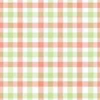 il plaid dell'acquerello verde e arancione ripete il modello senza cuciture vettore