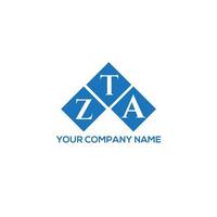 zta lettera logo design su sfondo bianco. zta creative iniziali lettera logo concept. disegno della lettera zta. vettore