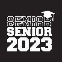 classe senior del vettore 2023, design t-shirt