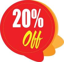 Sconto del 20% sulla vendita promozionale per il tuo poster di vendita unico, banner, sconto, annunci vettore