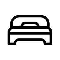modello icona letto vettore