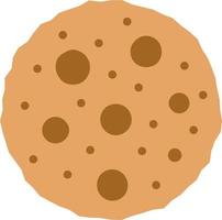 icona di colore piatto cookie vettore