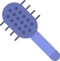 icona colore piatto spazzola per capelli vettore