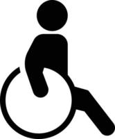 illustrazione vettoriale di handicap su uno sfondo. simboli di qualità premium. icone vettoriali per il concetto e la progettazione grafica.