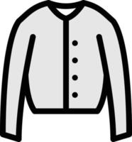 illustrazione vettoriale della camicia invernale su uno sfondo simboli di qualità premium. icone vettoriali per il concetto e la progettazione grafica.