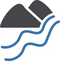 illustrazione vettoriale del fiume su uno sfondo. simboli di qualità premium. icone vettoriali per il concetto e la progettazione grafica.