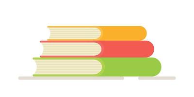 illustrazione vettoriale di raccolta di libri per la scuola. leggere la letteratura.