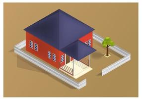 illustrazione vettoriale casa isometrica