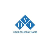 dyt lettera logo design su sfondo bianco. dyt creative iniziali lettera logo concept. disegno della lettera dit. vettore