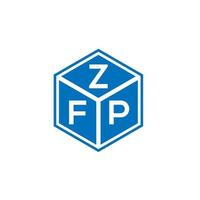 zfp lettera logo design su sfondo bianco. zfp creative iniziali lettera logo concept. disegno della lettera zfp. vettore