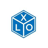 xlo lettera logo design su sfondo bianco. xlo creative iniziali lettera logo concept. disegno della lettera xlo. vettore
