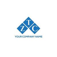 ztc lettera logo design su sfondo bianco. ztc creative iniziali lettera logo concept. disegno della lettera ztc. vettore