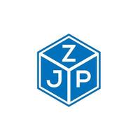 zjp lettera logo design su sfondo bianco. zjp creative iniziali lettera logo concept. disegno della lettera zjp. vettore